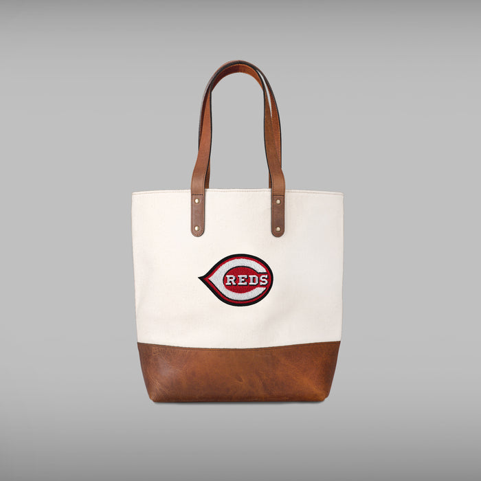 Cincinnati Reds Cream Tote Bag