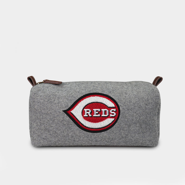 Cincinnati Reds Grey Wool Dopp Kit