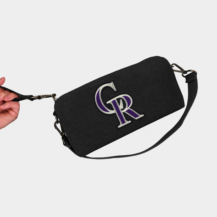 Colorado Rockies Black Wool Locker Room Bag