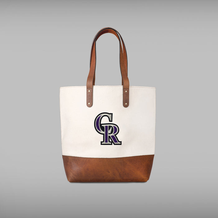 Colorado Rockies Cream Tote Bag