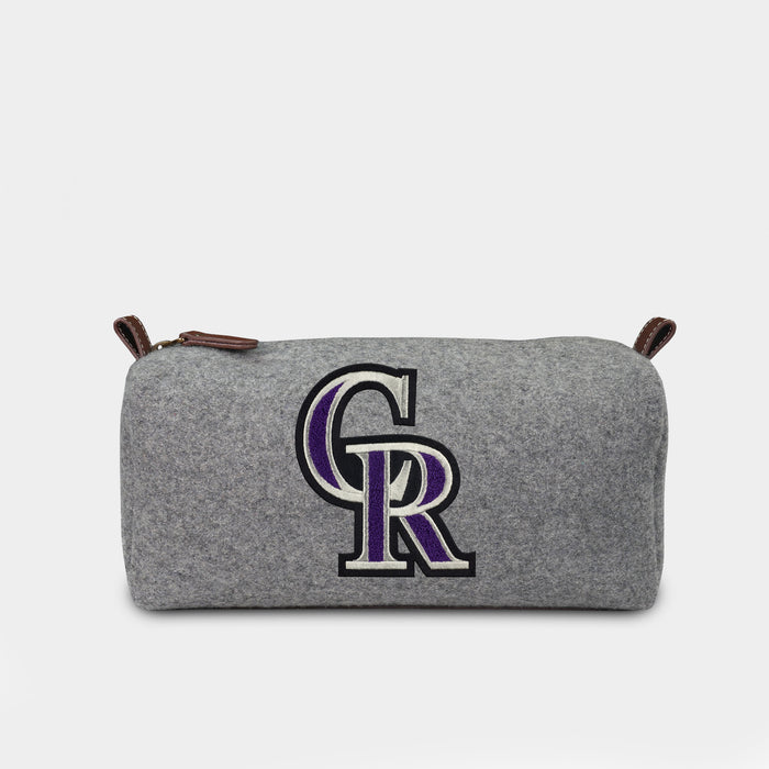 Colorado Rockies Grey Wool Dopp Kit