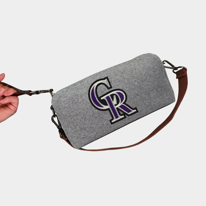 Colorado Rockies Grey Wool Locker Room Bag