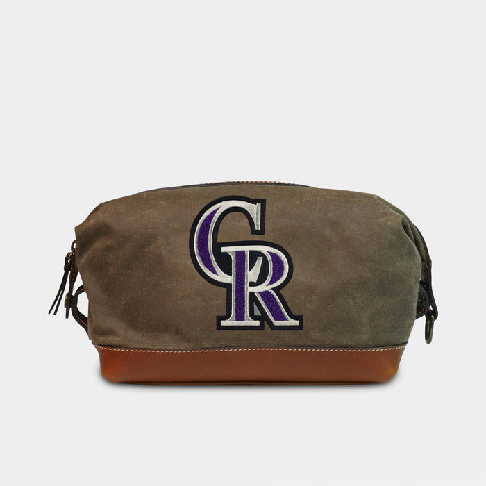 Colorado Rockies Pro Waxed Canvas Dopp Kit
