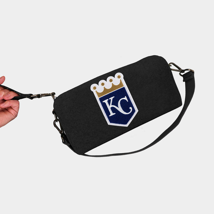 Kansas City Royals Black Wool Locker Room Bag