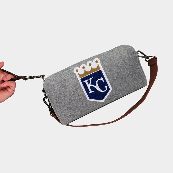 Kansas City Royals Grey Wool Locker Room Bag