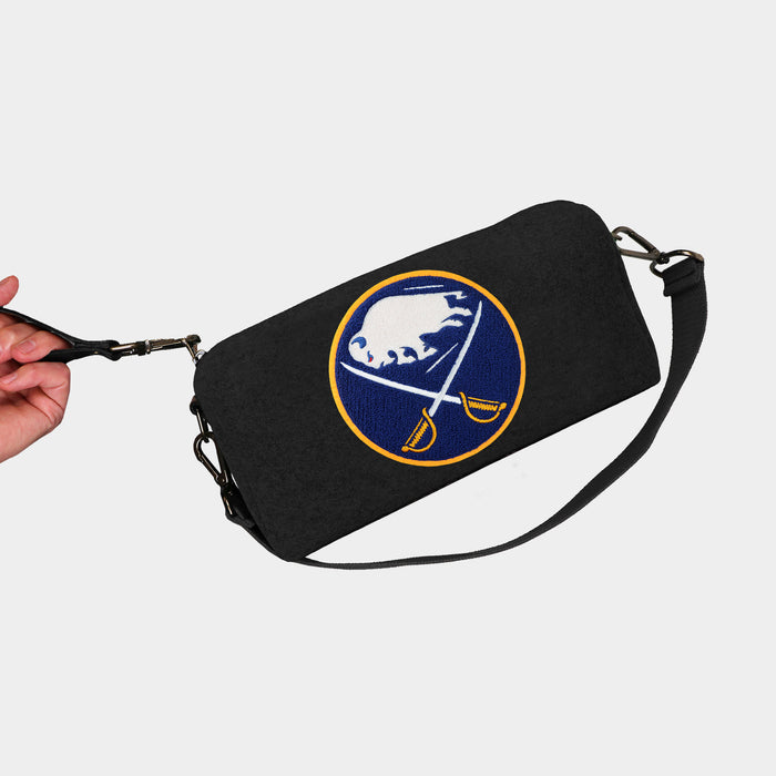 Buffalo Sabres Black Wool Locker Room Bag