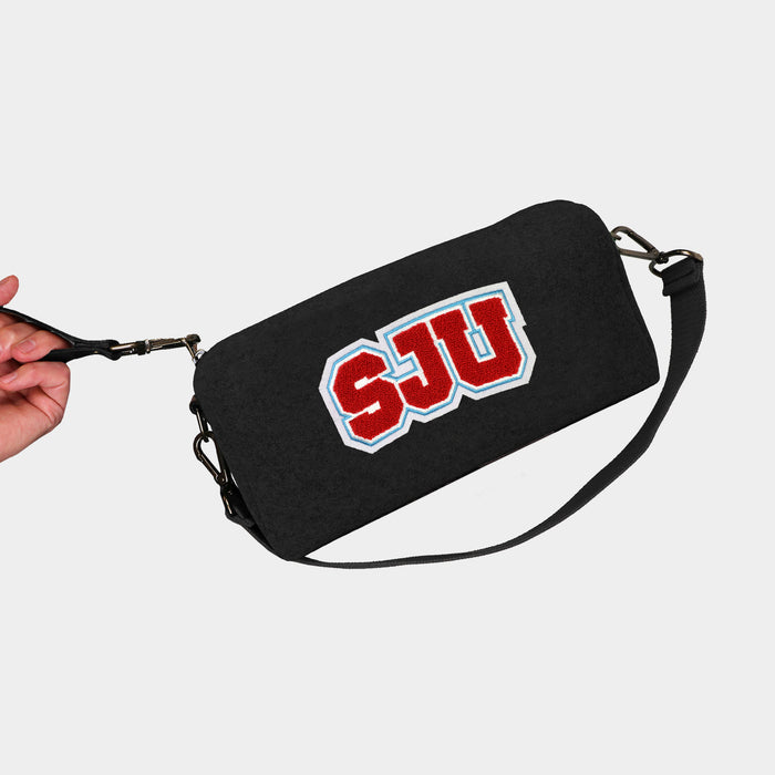 Saint John's Johnnies Black Wool Locker Room Bag