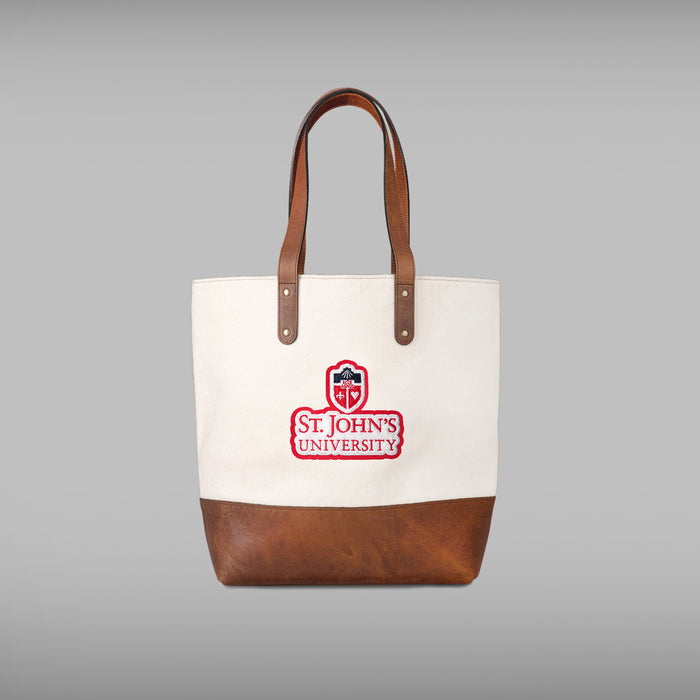 St. John's Red Storm Cream Tote Bag
