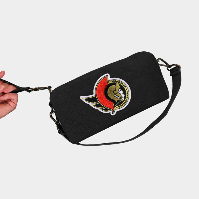 Ottawa Senators Black Wool Locker Room Bag