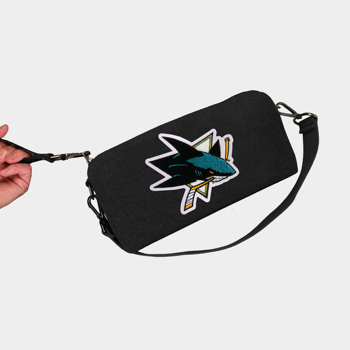 San Jose Sharks Black Wool Locker Room Bag