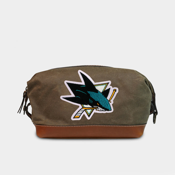 San Jose Sharks Pro Waxed Canvas Dopp Kit