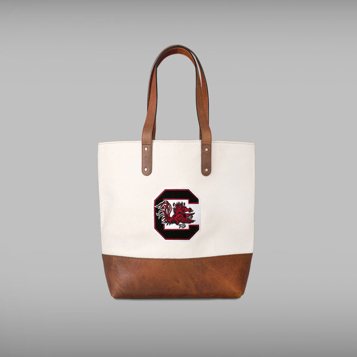 South Carolina Gamecocks Cream Tote Bag