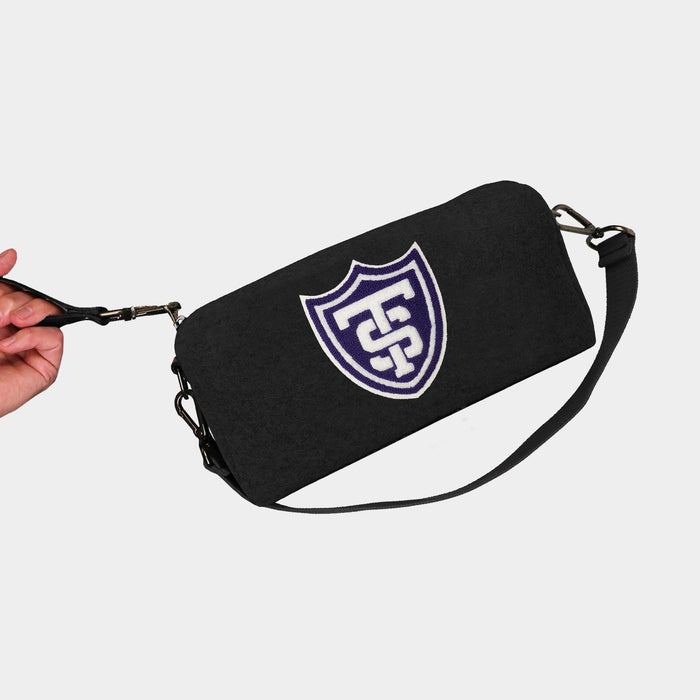 St. Thomas Tommies Black Wool Locker Room Bag