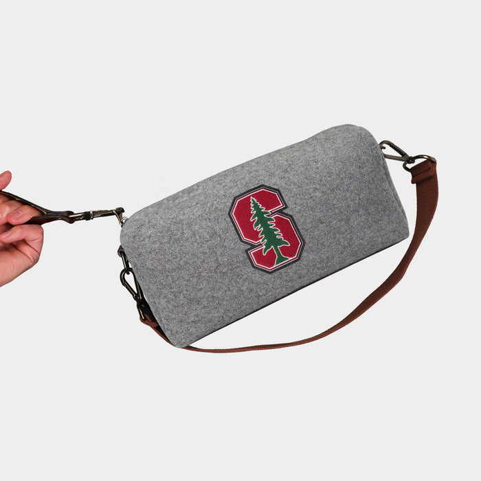 Stanford Cardinal Grey Wool Locker Room Bag
