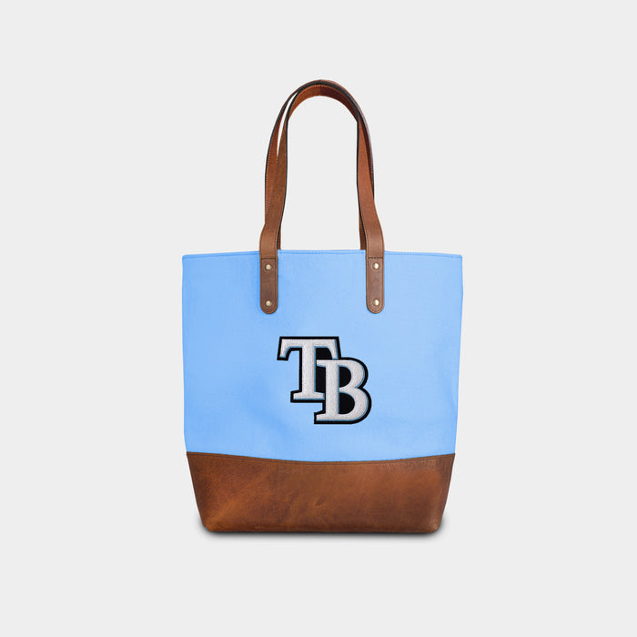 Tampa Bay Rays "TB" Carolina Blue Tote Bag
