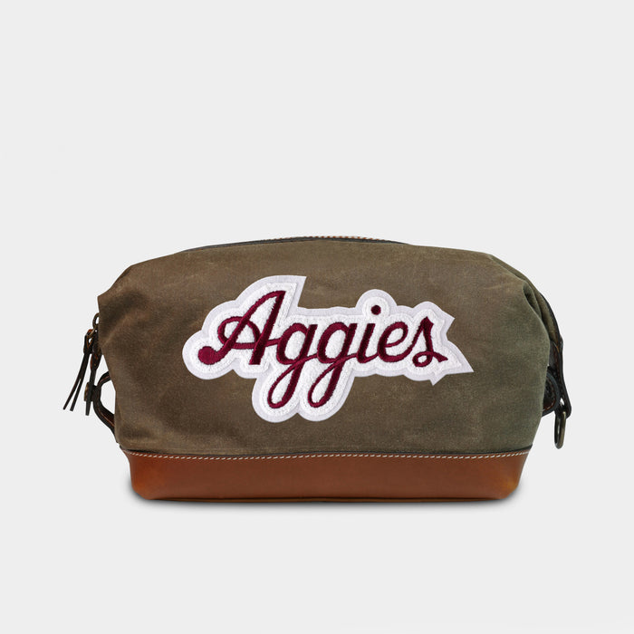 Texas A&M Aggies Pro Waxed Canvas Dopp Kit