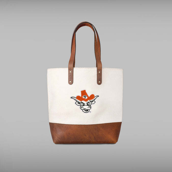 Texas Longhorns Bevo Cream Tote Bag