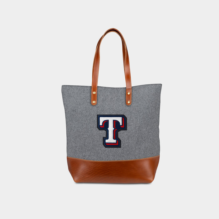 Texas Rangers "T" Grey Tote Bag