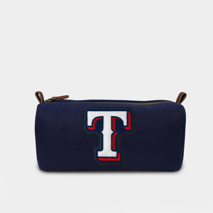 Texas Rangers "T" Navy Wool Dopp Kit