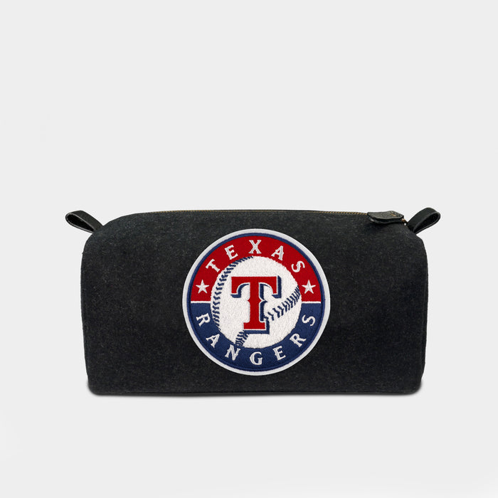 Texas Rangers Black Wool Dopp Kit
