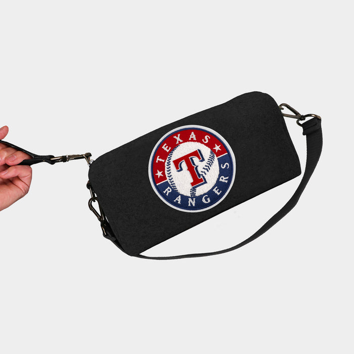 Texas Rangers Black Wool Locker Room Bag
