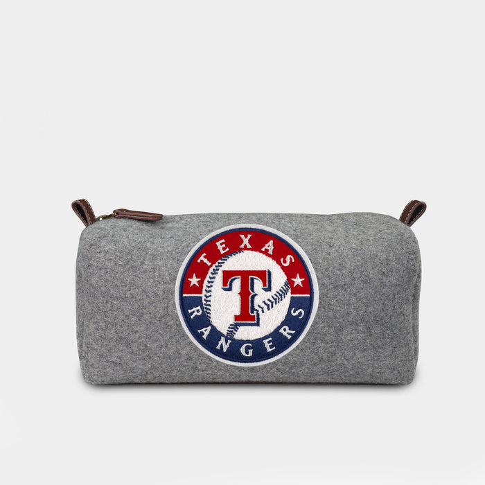 Texas Rangers Grey Wool Dopp Kit