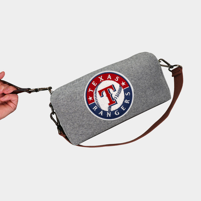 Texas Rangers Grey Wool Locker Room Bag