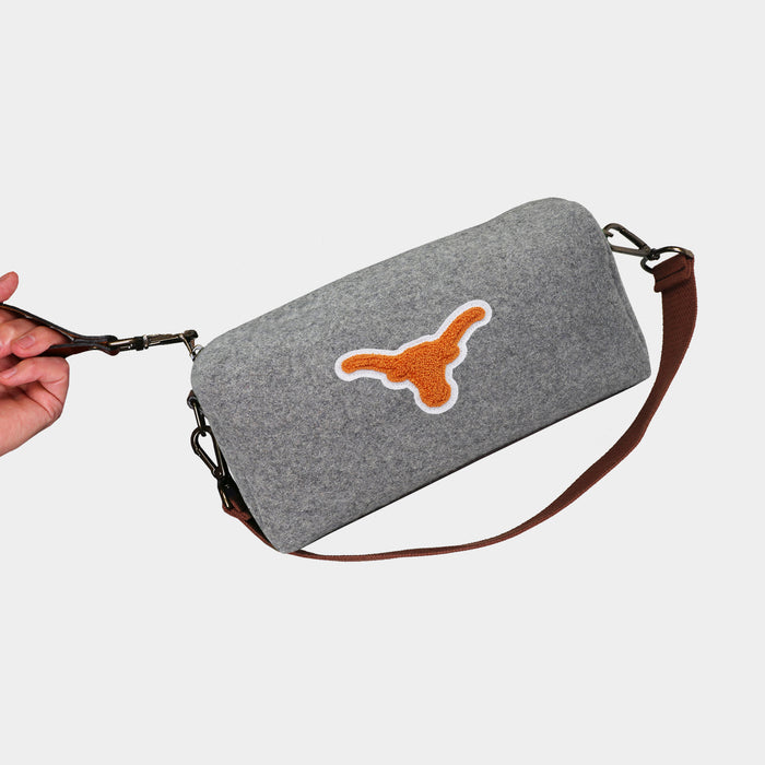 Texas Longhorns Grey Wool Locker Room Bag