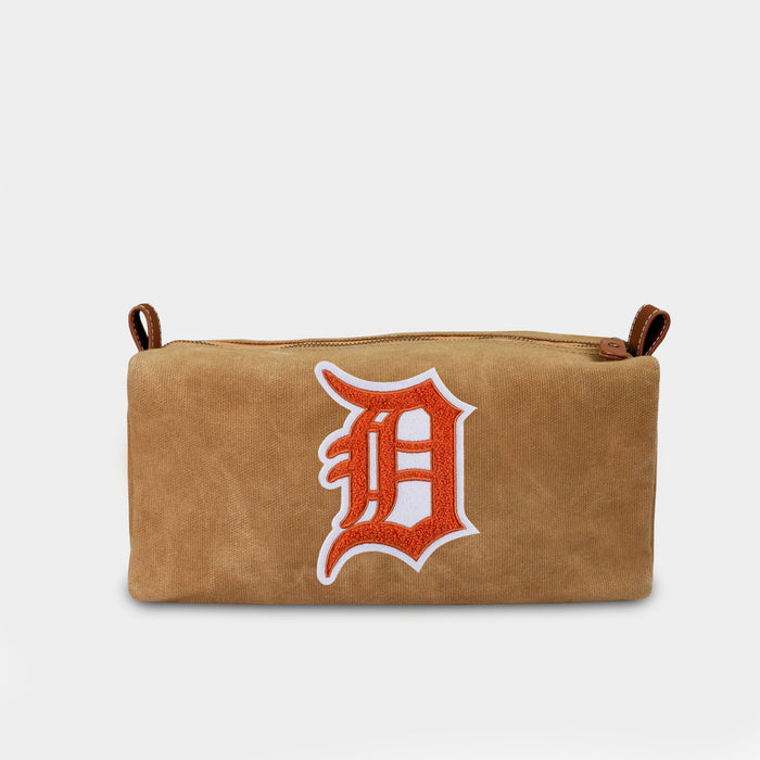 Detroit Tigers Orange "D" Canvas Dopp Kit