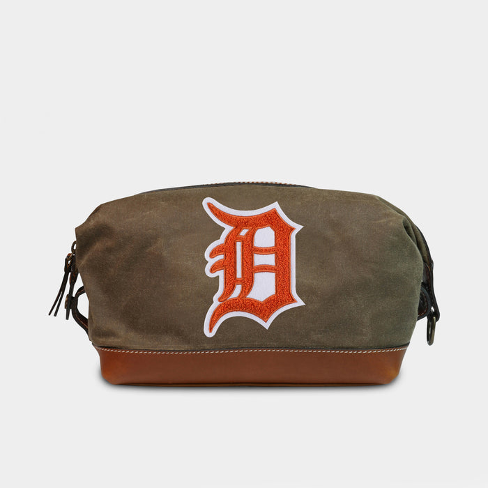 Detroit Tigers Orange "D" Pro Waxed Canvas Dopp Kit