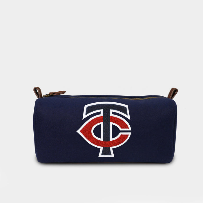 Minnesota Twins "TC" Navy Wool Dopp Kit