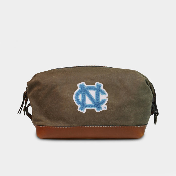 North Carolina Tar Heels Vintage Pro Waxed  Canvas Dopp Kit