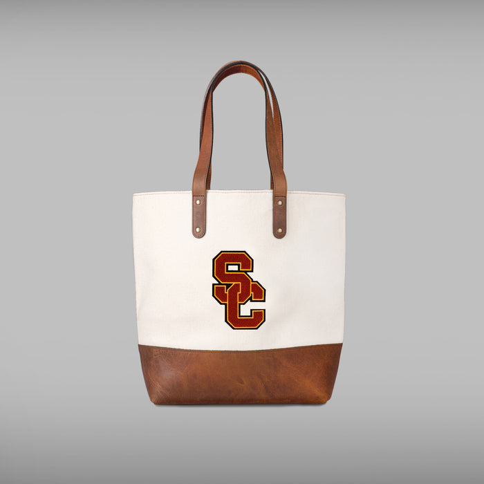 USC Trojans "SC" Cream Tote Bag