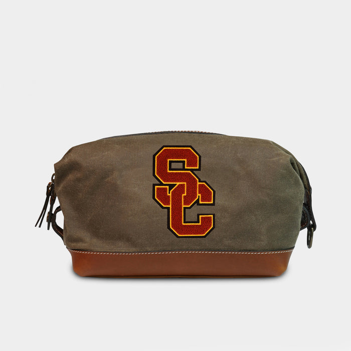 USC Trojans "SC" Pro Waxed Canvas Dopp Kit