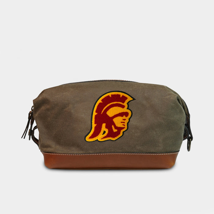 USC Trojans Pro Waxed  Canvas Dopp Kit