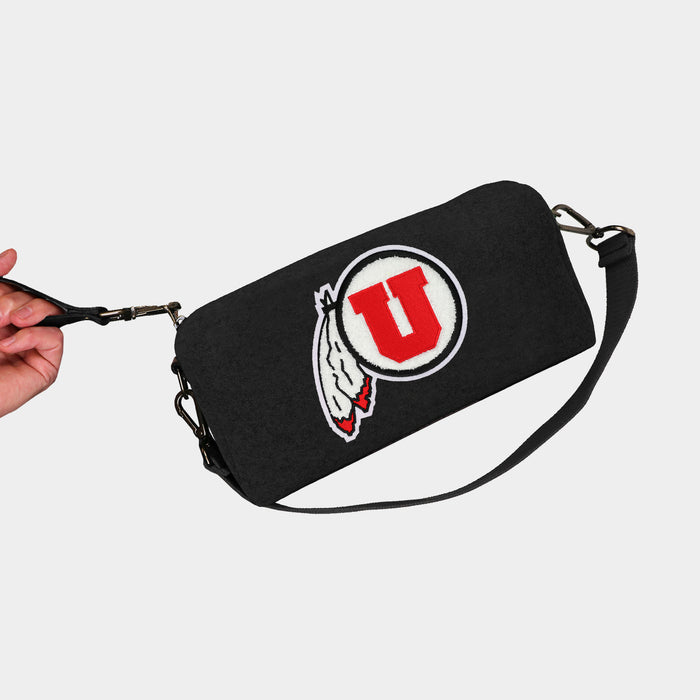 Utah Utes Black Wool Locker Room Bag