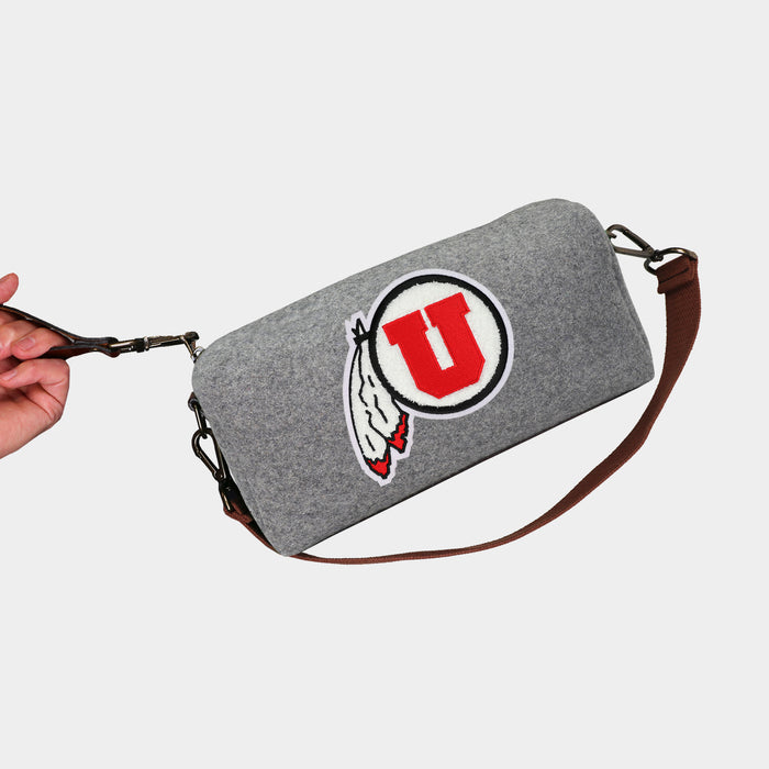 Utah Utes Grey Wool Locker Room Bag