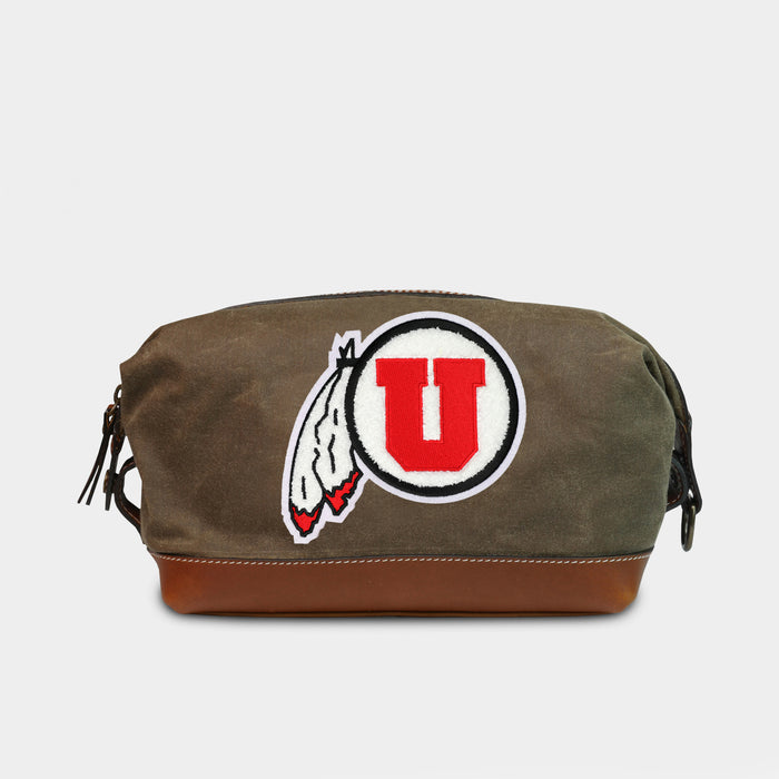 Utah Utes Pro Waxed  Canvas Dopp Kit
