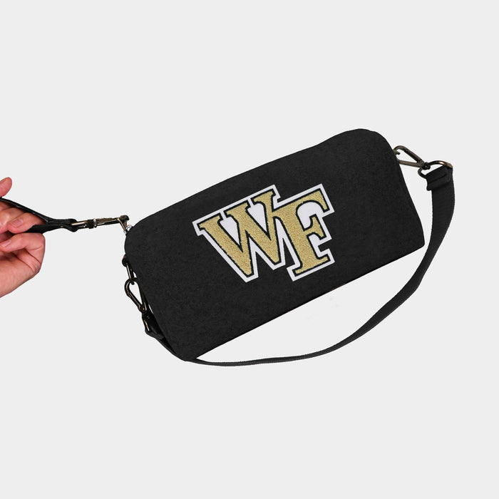 Wake Forest Demon Deacons Black Wool Locker Room Bag