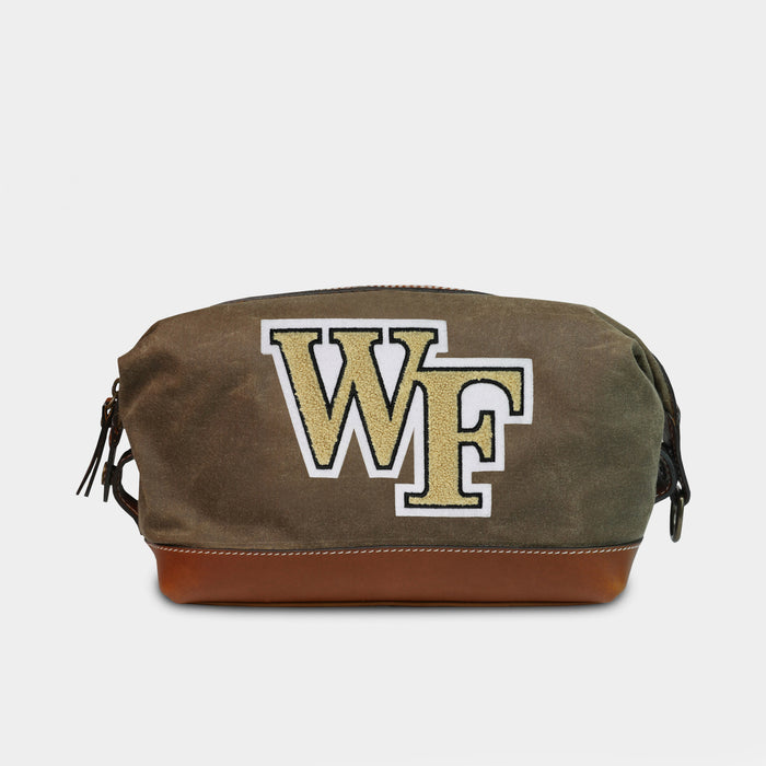 Wake Forest Demon Deacons Pro Waxed Canvas Dopp Kit
