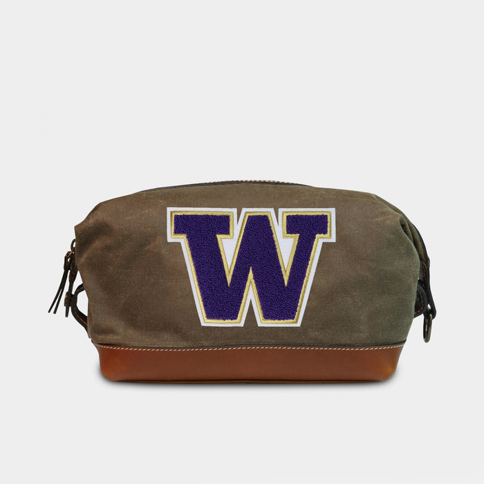 Washington Huskies Pro Waxed Canvas Dopp Kit