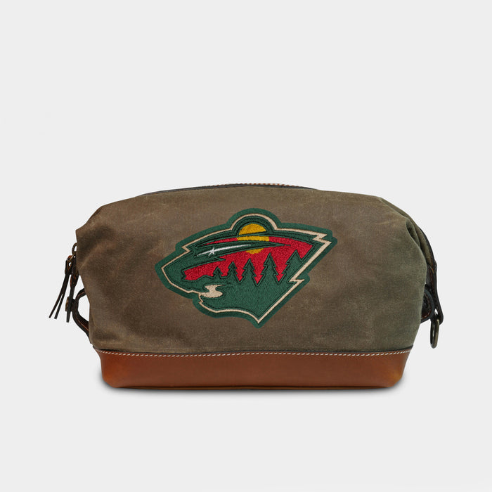 Minnesota Wild Pro Waxed Canvas Dopp Kit