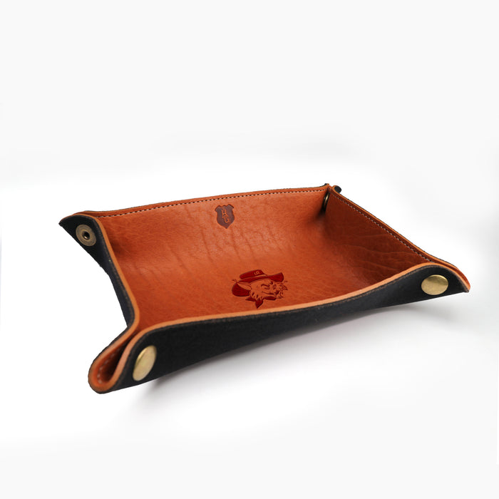Arizona Wildcats Vintage Wilbur Brown Leather with Black Wool Tray