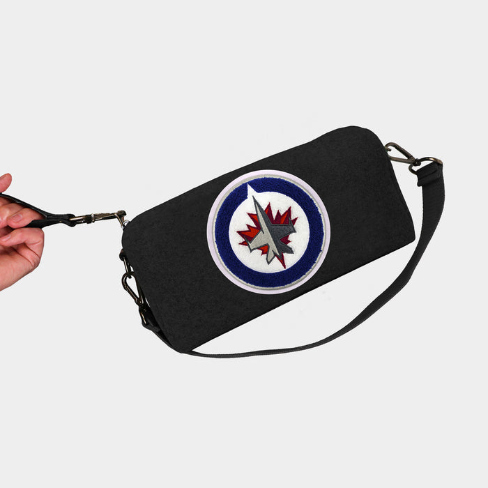 Winnipeg Jets Black Wool Locker Room Bag