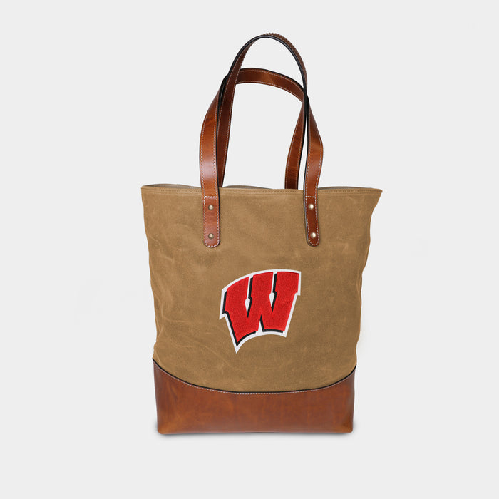 Wisconsin Badgers "W" Canvas Tote