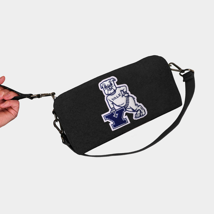 Yale Bulldogs Black Wool Locker Room Bag