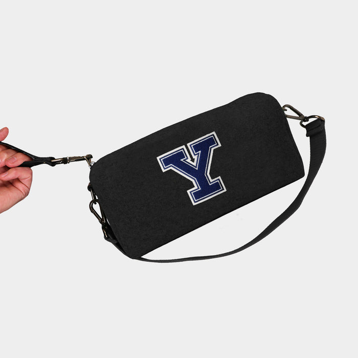 Yale Bulldogs "Y" Black Wool Locker Room Bag