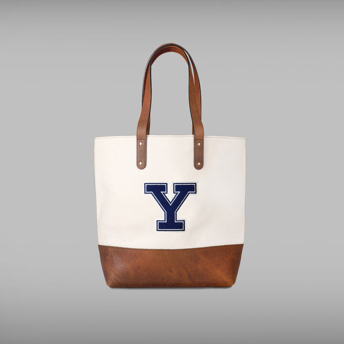 Yale Bulldogs "Y" Cream Tote Bag