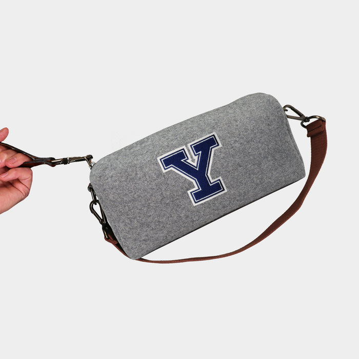 Yale Bulldogs "Y" Grey Wool Locker Room Bag