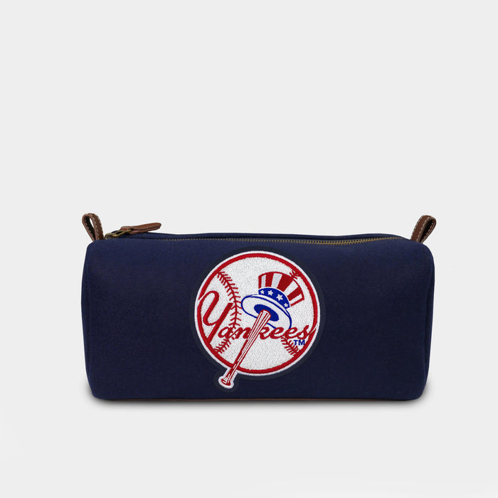 New York Yankees Navy Wool Dopp Kit